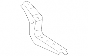 Front left step sill bracket for Lexus GX 03-09