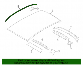 Roof lining left BMW 335i e92 07-13