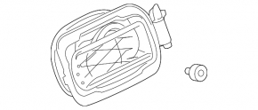 Fuel filler flap housing BMW X3 G01 18-