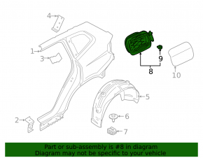 Fuel filler flap lock BMW X3 G01 18-21