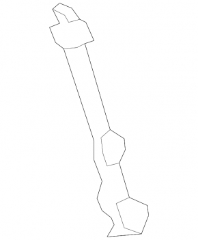 Bracket for the rear right door curtain BMW X7 G07 19-24
