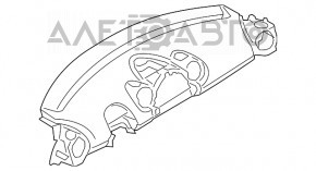 Mini Cooper Countryman R60 10-16 Black Torpedo Front Panel Without Airbag