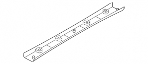Upper trunk lid trim for BMW 4 Series F36 15-20 Gran Coupe, black SCHWARZ