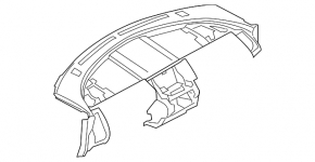 Nissan Murano z50 2003-2007 front dashboard without airbag