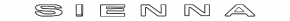 Emblem inscription SIENNA trunk door Toyota Sienna 21-25