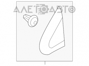 Left fender seal corner for Suzuki Kizashi 10-15