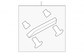 Ceiling handle rear left Honda CRV 17-22 gray