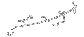 Chevrolet Camaro 16 rear bumper wiring - without parking sensors