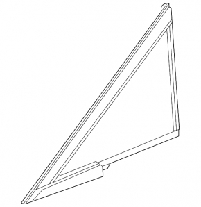 Fixed window glass front right Chevrolet Equinox EV 24-26