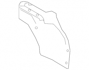 Rear right fender liner for Hyundai Elantra AD 17-18, complete