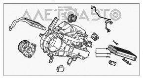Rear heater assembly Toyota Highlander 20-22 3.5