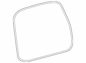 Rubber seal for the Audi Q3 15-18 trunk door