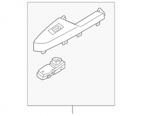 Rear right window lift control for Kia Sportage 17-22 with trim