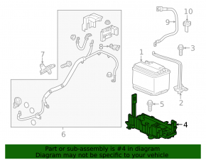 13-19 Buick Encore Battery Tray