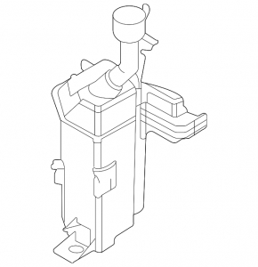 Washer reservoir Hyundai Elantra 21-23 with neck and cover OEM