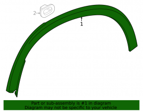 Front right fender arch trim Mercedes EQE SUV-class X294 23-25