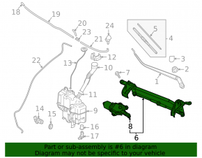 Windscreen wiper trapezoid with motor Mazda 3 19-