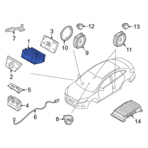Ford Focus mk3 15-15 rest radio tape recorder