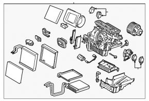 Lincoln MKC 15-16 heater assembly