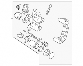 Rear right caliper Mazda6 09-13