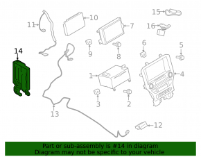 Ford Mustang mk6 15-23 Audio Amplifier Without Bracket