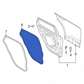 Door Seal Rear Right Ford Escape MK4 20-24