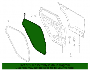 Door Seal Rear Right Ford Escape MK4 20-24