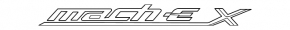 Emblem inscription Mach-E X door front right Ford Mustang Mach-E 21-23