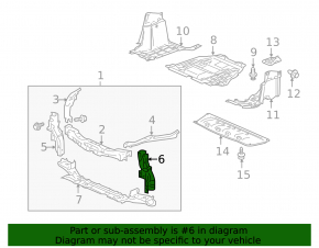 TV bar left Honda CRZ 11-16