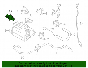 Vacuum solenoid left Infiniti JX35 QX60 13-