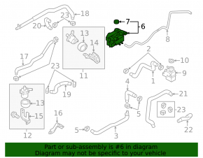 Large Nissan Leaf 11-12 cooling expansion tank without cap
