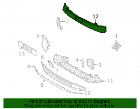 Volvo XC90 25-26 Front Bumper Absorber for Type 2