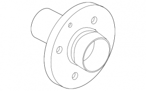 Rear left hub BMW 5 F10 11-16