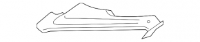 Right hood-wing seal for Audi A7 16-18 front, plastic