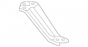 Rear subframe burr, rear left, Acura MDX 14-16 pre-restyling