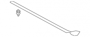Door sill trim front right Mini Cooper F56 3d 14- black