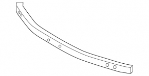 Lower front bumper reinforcement for Lexus RZ300e RZ450e 23-25