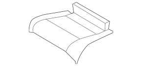 Left rear seat trim, beige, BMW 335i e92 07-13