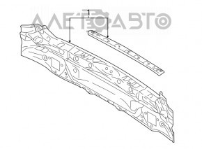 Subaru Impreza 5d 17-23 rear panel white