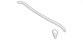 Wiper grille seal Toyota Prius 20 04-09