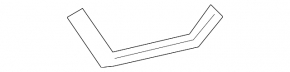 Left front panel molding Toyota Rav4 19-25 silver, butt