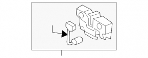 VW Passat 20-22 hood lock with sensor