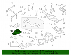 Trailing arm bracket rear left VW Jetta 19-