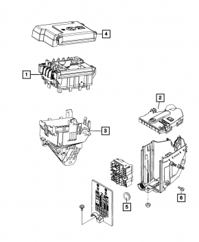 Jeep Compass 22-25 Battery Fuse Box Mount