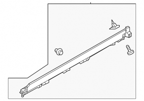 Right threshold for Mitsubishi Outlander 22-26