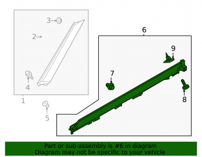 Right threshold Mitsubishi Outlander 22-25 structure