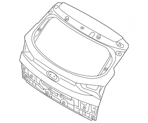 The tailgate is bare, Hyundai Tucson 19-21