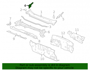 Windscreen wiper seal right Honda CRV 17-22