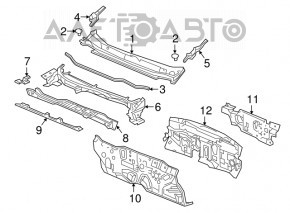 Windscreen wiper seal right Honda CRV 17-22