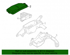 Upper cover of the fuse box under the hood Toyota Camry v70 18- 2.5
